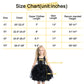 Besutolife Black Tutu Dress For Girls - Sequin Princess Party Wedding Dress - Size 8T