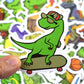 Qtl Stickers 200Pcs Cute Dinosaur Stickers For Kids 2-4 Dino Stickers Dinosaur For Water Bottle Stickers For Boys Waterproof Sti