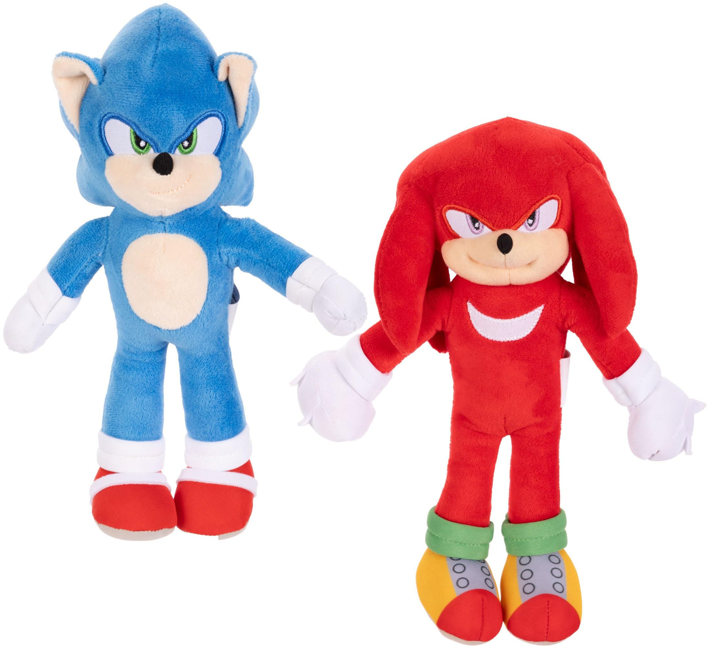 Sonic 3 Movie Plush Sonic & Knuckles 9-Inch Stuffed Toy Figures - Officially Licensed Sonic The Hedgehog 3 Movie  large online retailer 2-Pack Kids Plush Toy Figure Set