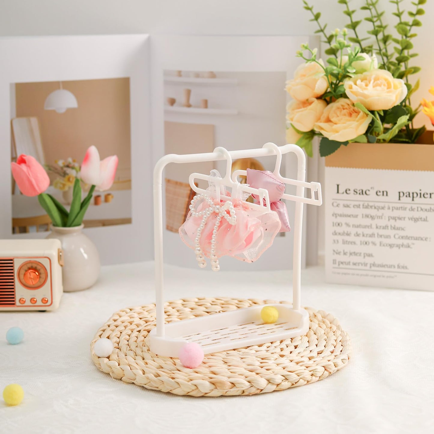 Clothes for 15-17cm Doll  Skirt Set for Dolls  1 Piece Skirt Outfit enhanced Fashion Cute Dress for 15-17cm Dolls Accessories (NO Doll) (Pink Bow Suit)