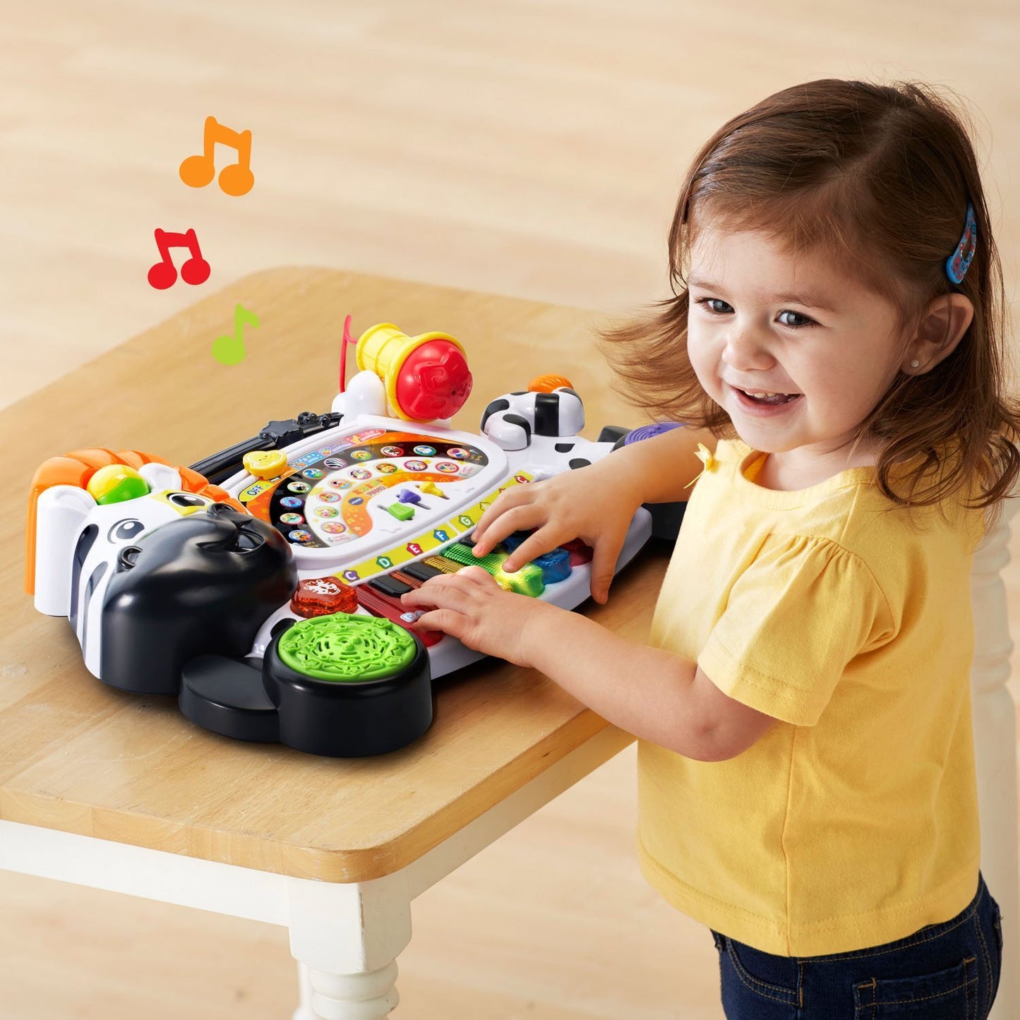 VTech Zoo Jamz Piano - White, Plastic, Model 80-179101 - Frustration Free Packaging
