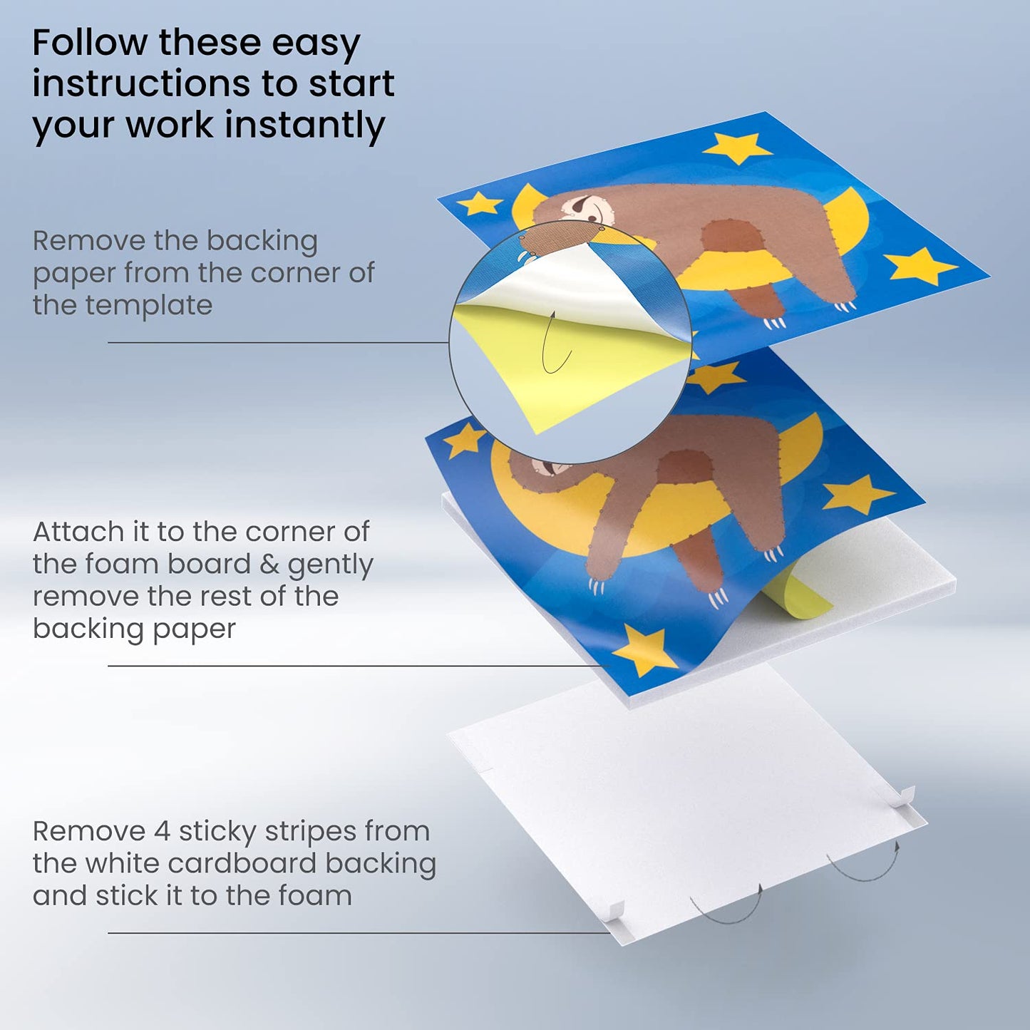 Arteza Kids String Art Kit, Set of 5 Animal Designs, Plastic Pushpins, Art Supplies for Kids Craft Projects and Free Time Activi