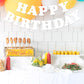 White Happy Birthday Banner Sign Happy Birthday Bunting Banner Flag Garland For Kids Boys Girls Baby Birthday Party Decorations Supplies