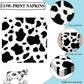Durony 72 Pack Cow Party Napkins Cow Print Animal Cloth Napkin 3-Layers Farm Animal Party Napkins For Cow Print Birthday Tablewa