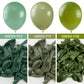 PartyWoo Sage Green Balloons, 85 pcs Rubber Pack - 5" to 18" Matte Green Balloons for Garland or Arch Decorations