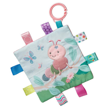 Taggies Crinkle Me Toy with Baby Paper & Squeaker with Sensory Tags  6.5 x 6.5-inches  Camilla Caterpillar