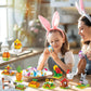 Easter Gifts Building Set For Kids - 12-In-1 Bunny Carrot House Building Toy With Prefilled Eggs, Fun Easter Basket Stuffer & De