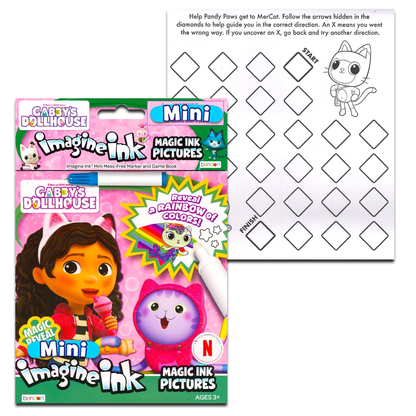 Gabbys Dollhouse Coloring and Activity Books - Imagine Ink Coloring Book, Play Pack, Stickers, More