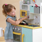 Teamson Kids Wooden Play Kitchen - Interactive, White/Mint Green, 21.5"x11.63"x38", Model TD-11708AR, with Accessories & Storage