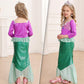 Zaisuifun Princess Dress Up Mermaid Costume Little Girls Mermaid Dress Halloween Cosplay Costumes, Purple, 2-3 Years(Tag 100)