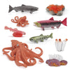 Fish Life Cycle Of Octopus Figurines Salmon Figurines Octopus Figures Set Toys Realistic Animals Preschool Animals Eduactional P