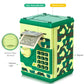 Atm Piggy Bank For Boys Girls, Vcertcpl Mini Atm Coin Bank Money Saving Box With Password, Kids Safe Money Jar For Adults With Auto Grab Bill Slot, Great Gift Toy Bank For Kids(Camouflage Green)