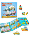 Magnetic Puzzles For Toddlers 1-3, Travel Puzzles Games For Kids Ages 1 2 3 4 5, Traffic Car Activities Toy Jigsaw Puzzles Book