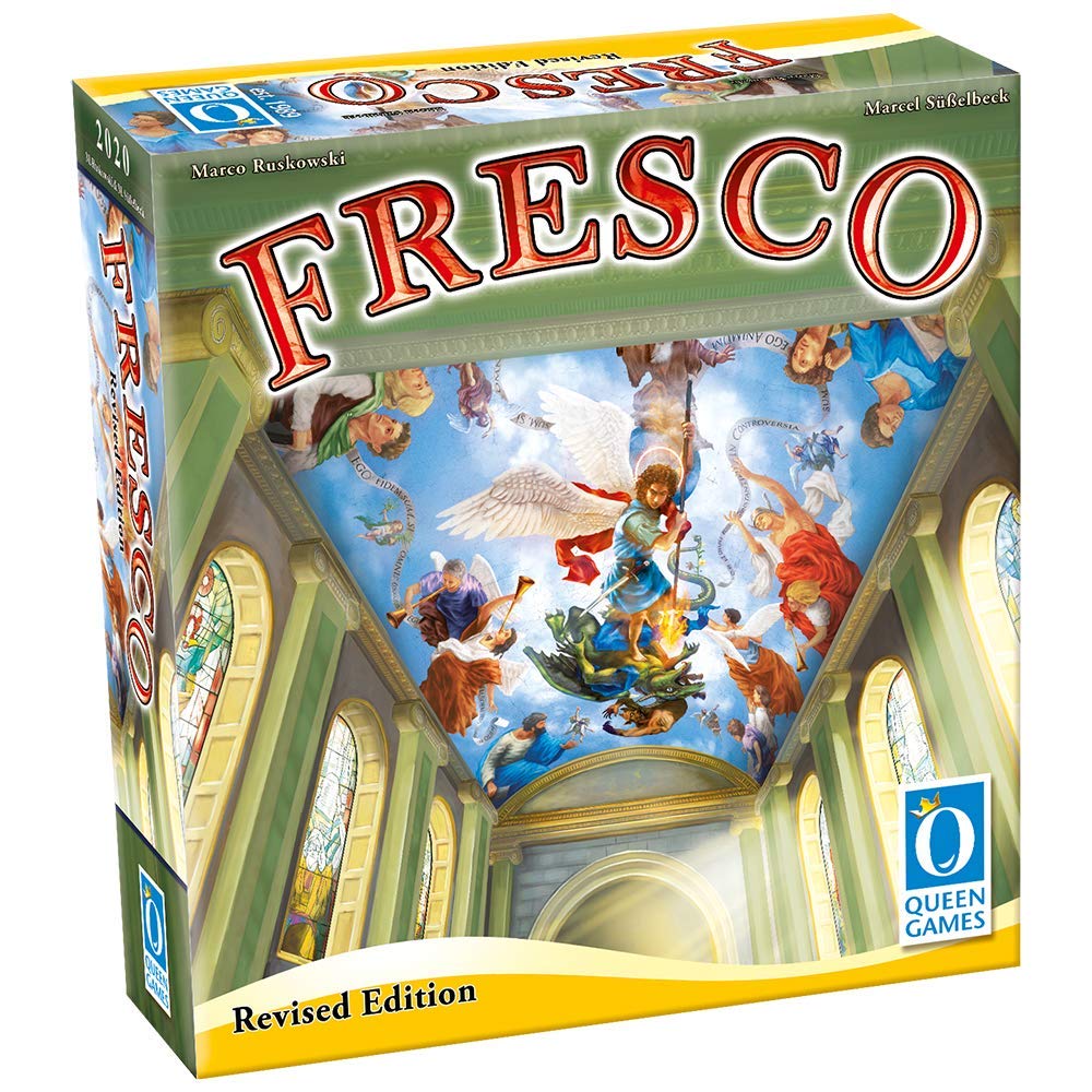 Queen Games Fresco Strategy Board Game, Art Restoration for 2-4 Players, Ages 10+, Multicoloured, Model 10582, Plastic Material