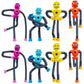 8 PCS Suction Cup Robot Toy Shape Changing Telescopic Pop Tubes Autism Sensory Toy Kids Girls Boys Toddlers mature-themed Funny Robot Action Figure Bendable Fidget Toy Gift Birthday Party Favors Christmas