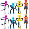 8 PCS Suction Cup Robot Toy Shape Changing Telescopic Pop Tubes Autism Sensory Toy Kids Girls Boys Toddlers mature-themed Funny Robot Action Figure Bendable Fidget Toy Gift Birthday Party Favors Christmas