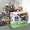 R For Rabbit Orapple Rover Push And Play Mini Construction Vehicle Set For Kids | Non-Toxic Bpa Free 4 Pcs Road Roller, Bulldoze