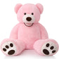 Morismos Large Pink Teddy Bear 39In, Giant Teddy Bear 3Ft Pink Plush Stuffed Bears For Girlfriend Kids On Christmas Valentine'S Day