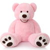 Morismos Large Pink Teddy Bear 39In, Giant Teddy Bear 3Ft Pink Plush Stuffed Bears For Girlfriend Kids On Christmas Valentine'S Day