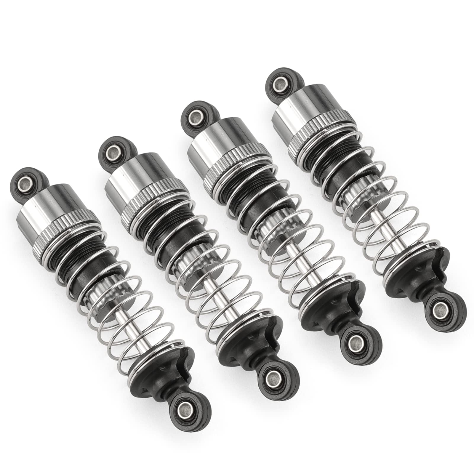 Haiboxing Rc Shocks For 1/16 Scale Car, 4Pcs Aluminum Capped Oil Filled Shocks For Haiboxing 16889(M16100A*2)