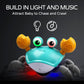Zonice Crawling Crab Baby Toy With Music And Led Light Up For Kids, Toddler Interactive Learning Toy With Automatically Avoid Obstacles, Build In Rechargeable Battery (Green)