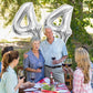 Maigendoo Jumbo 44 Number Balloon 40 Inch Large Digit Balloons Huge Helium Balloon Foil Mylar Balloon With Swirl Decorations For