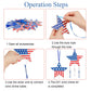 Fennoral 12 Pack Star Wind Chime Kit For Kids Make You Own Patriotic Star Wind Chimes Diy Colorful 4Th Of July Craft For Usa Ind