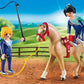 Playmobil Vaulting Horse Building Set - Plastic, White, Model 6933