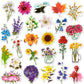 Flower Stickers For Scrapbooking Flower Stickers For Water Bottles Flower Stickers Flower Vinyl Stickers Floral Stickers(50 Pcs)