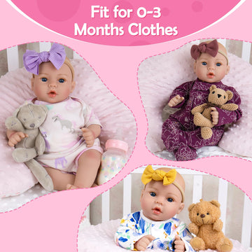 Aori Reborn Baby Girl Doll Realistic - 18  enhanced Weighted Lifepreviously openedborn Dolls with Poseable Limbs and Cloth Body  Nice Gift for Kids 3+  Elderly and Collectors