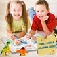 Dinosaur Toys For Kids 3-7. Dino Truck Carrier With 15 Figures + Bonus Book