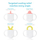 Frida Baby 4-in-1 Silicone Teething Toy, BPA-Free, White, 1 Count, Model 106, Soothes Gums, Perfect for Easter Basket Stuffer