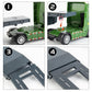 TGRCM-CZ Flatbed Truck Toy with Tank,Army Toys, Semi Flatbed Trailer-Push and Go Toy Trucks, Construction Trucks for Toddlers,Pl