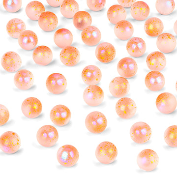 Poplay 120Pcs Glass Marbles Bulk, For Kids Marble Run Games, Vase Fillers, Orange