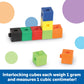 Learning Resources Interlocking Gram Unit Cubes - 1,000 Pieces, Ages 6+ Math Classroom Teaching Aids