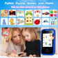 Kids Phone Birthday Gifts Toy for 3 4 5 6 7 8 9 10 Year Old Girls Boy,Toddler Kid Smart Phone with Dinosaur Silicone Cover Educa