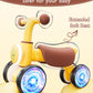Balance Bike Toys For 1 Year Old Boy, Toddler Toys For 1 Year Old Girls Gifts, Toddler Bike With Colorful Glow Wheel, Soft Music