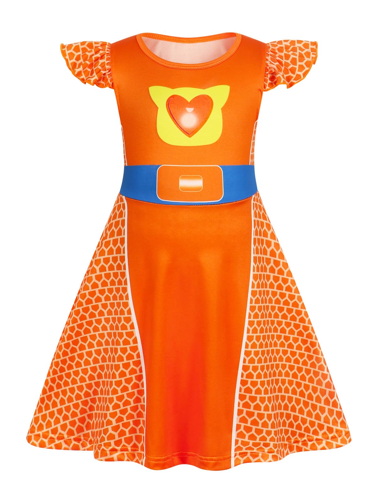 Marendyee Girls Kitties Costume Dress Christmas Gift For Kids Birthday Party Cosplay Dresses 6-7 Years