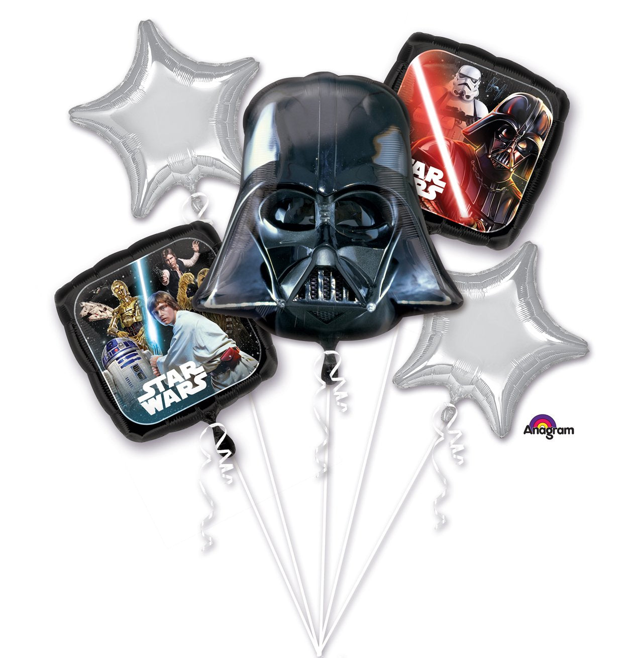 Amscan Star Wars Mylar Foil Balloon Set - Various Sizes, Multi-Color, Model 10118407