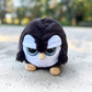 The Grumpy Octopus - Grumpy Penguin - Adorable Super Soft Plush Stuffed Animal Toy (Glitter Eyes) - Large 8 Inch - Unique Gift F
