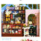 Kisoy Dollhouse Miniature with Furniture Kit  Handmade DIY House Model for Teens mature-themed Gift (Rose Garden Tea House)