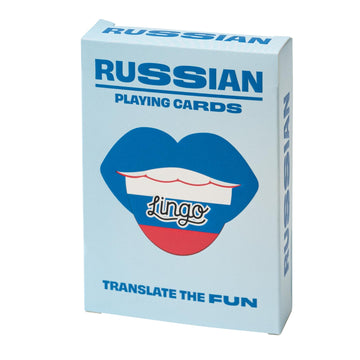 Russian Lingo Playing Cards | Travel Flashcards | Learn Russian Vocabulary In A Fun & Easy Way | 52 Essential Translations