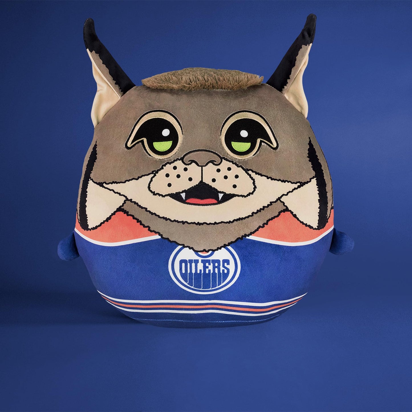 The Sleep Squad Plush Edmonton Oilers Hunter Mascot Kiri Cloud 12" - Official NHL Plush Toy, Crystal Velboa Polyester