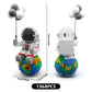 Finger Rock Mini Bricks Astronaut Building Set, 1368 Pieces, Multicolor, Plastic, Model 6706 - Fun Space Toys for Kids and Adults