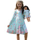 Bow Dream Cute Girl Dress And Matching American Girl Doll Clothes Accessories For Girls Dresses Size 110