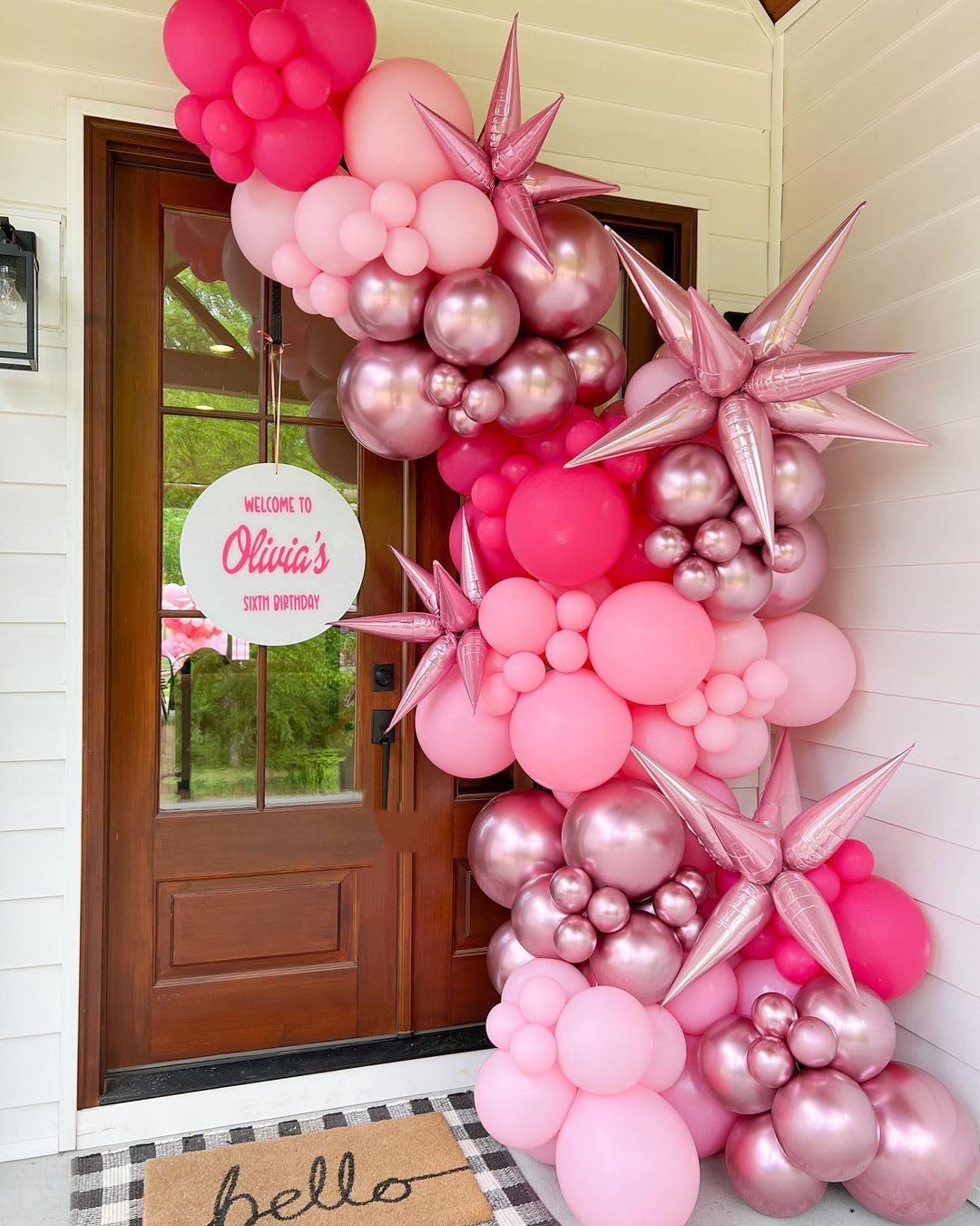 Kbzvnaf Pink Balloons Latex Party Balloons - 50 Pack 12 Inch Helium Matte Pink Balloons For Birthday Wedding Baby Shower Gender
