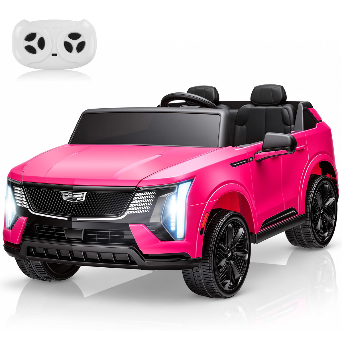 Firstness 2 Seater Ride on Car Licensed Cadillac Escalade IQ Ride on, Pink