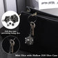 Syhood Mini Dice Set 7 Pcs Tiny Small Metal Dice Set Hollow D20 Necklace Dice Case Keychain Role Playing Table Games Portable Te