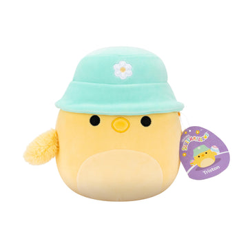 Squishmallows Original 8In Triston The Yellow Chick With Bucket Hat - Official Jazwares Easter Plush (Little)