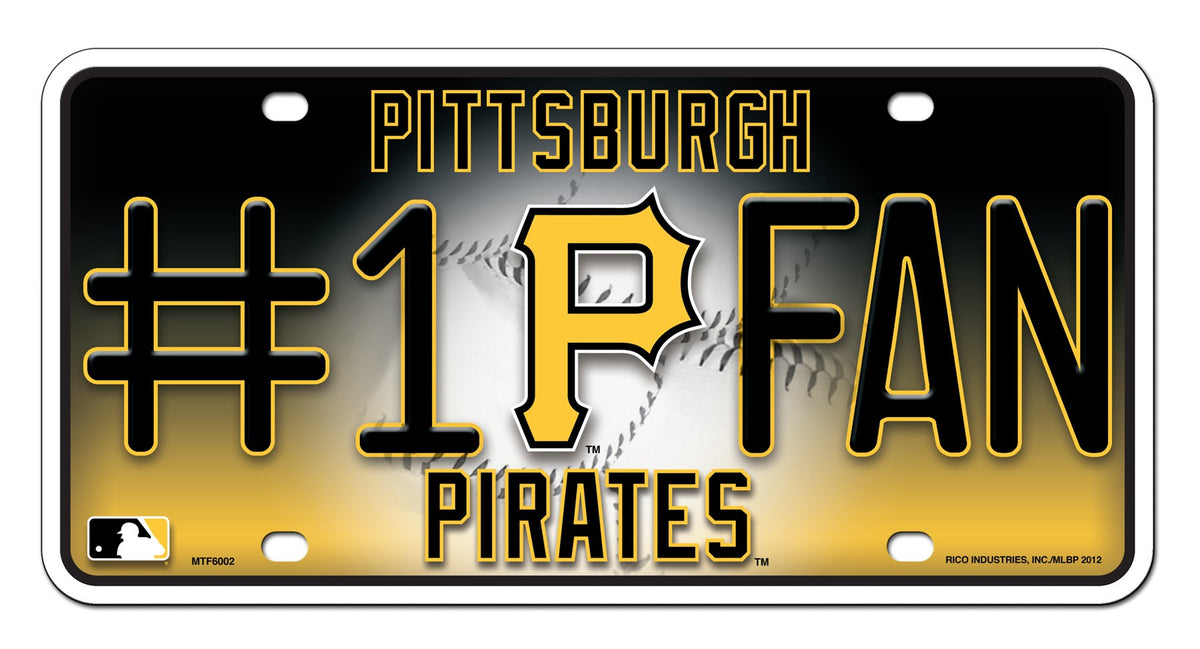 MLB Pittsburgh Pirates #1 Fan Metal Tag